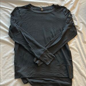 Alo Yoga Black Long Sleeve Top